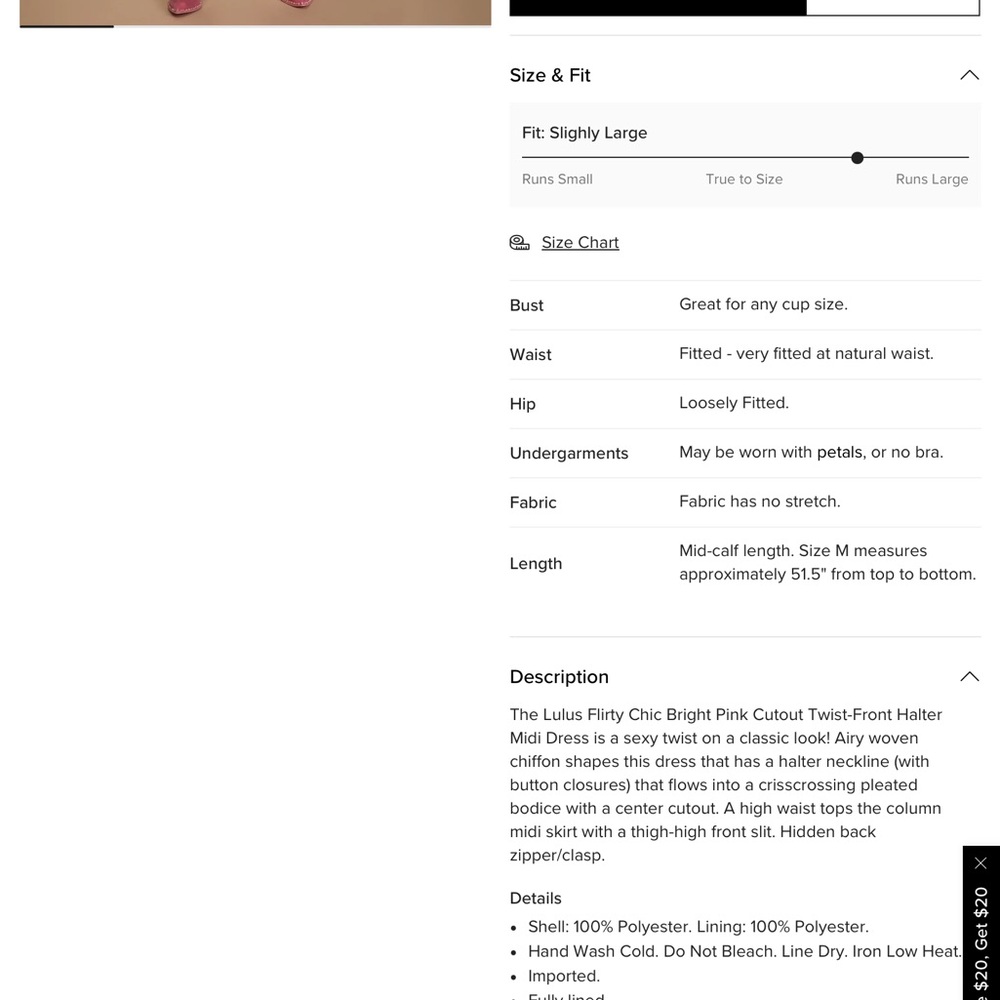 Lulu's Pink Halter Midi Dress - Picture 6 of 8